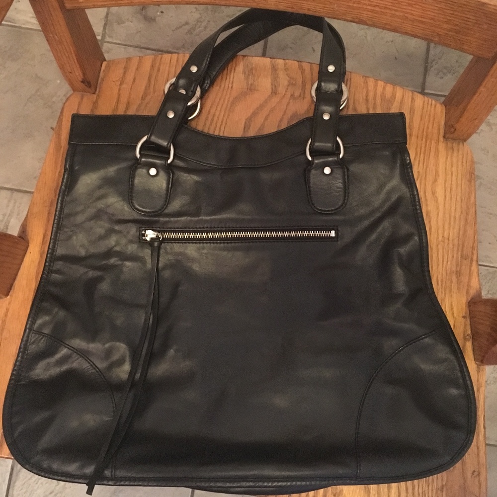 CLUB MONACO large black shoulder bag